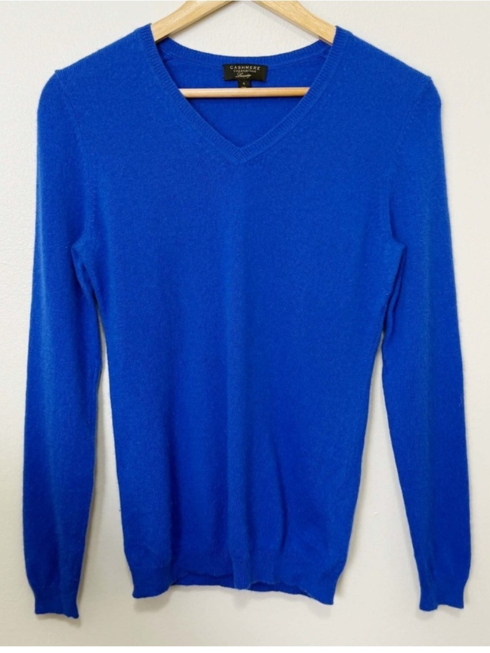Charter Club Men's V-Neck Sweater - Royal Blue